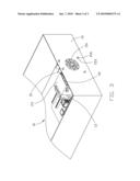 COMPUTER ENCLOSURE WITH HEAT DISSIPATING ASSEMBLY diagram and image