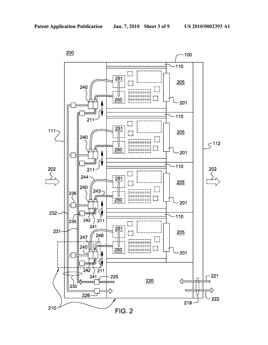 LIQUID COOLING APPARATUS AND METHOD FOR FACILITATING COOLING OF AN ELECTRONICS SYSTEM - diagram, schematic, and image 04