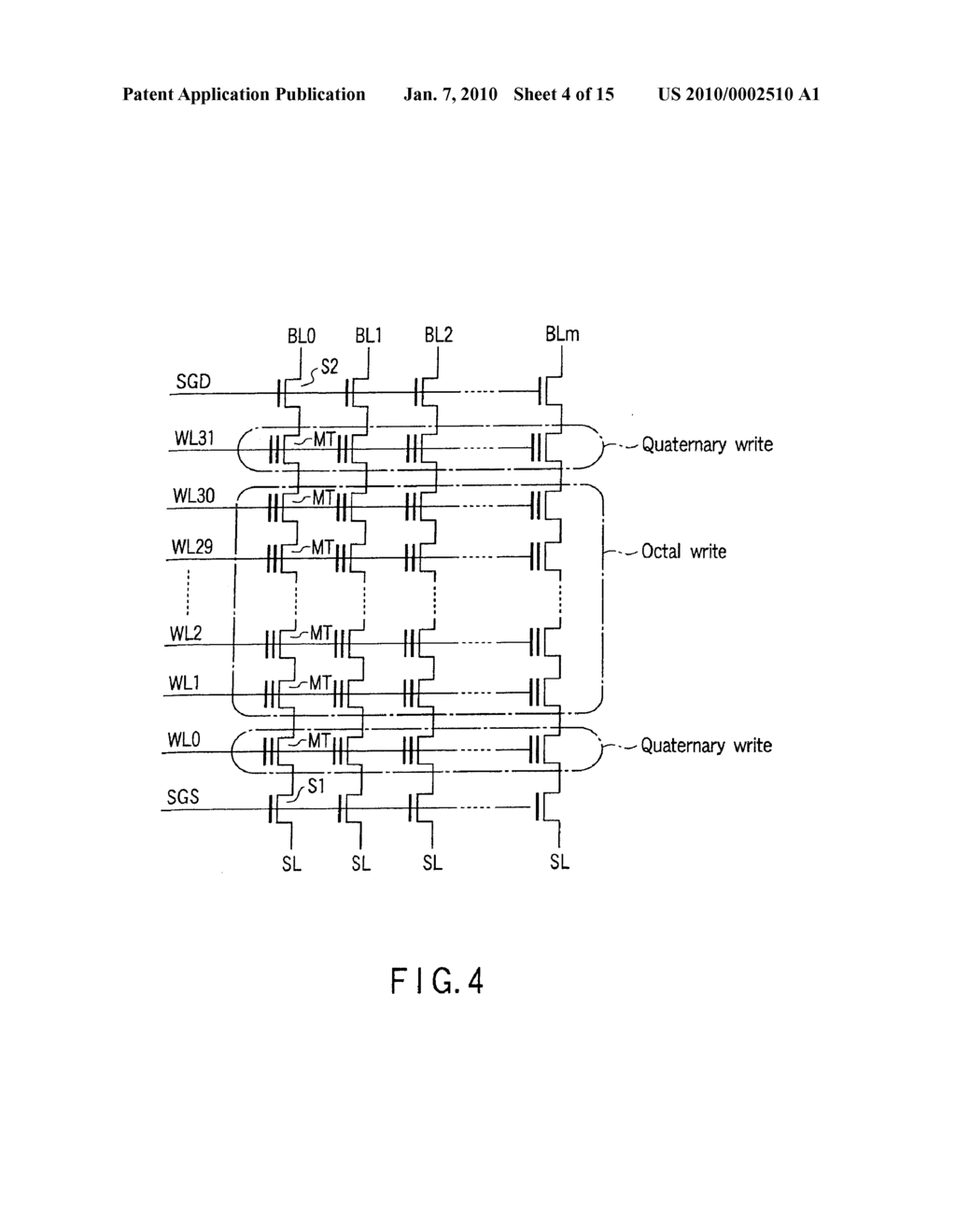 NAND TYPE FLASH MEMORY AND WRITE METHOD OF THE SAME - diagram, schematic, and image 05