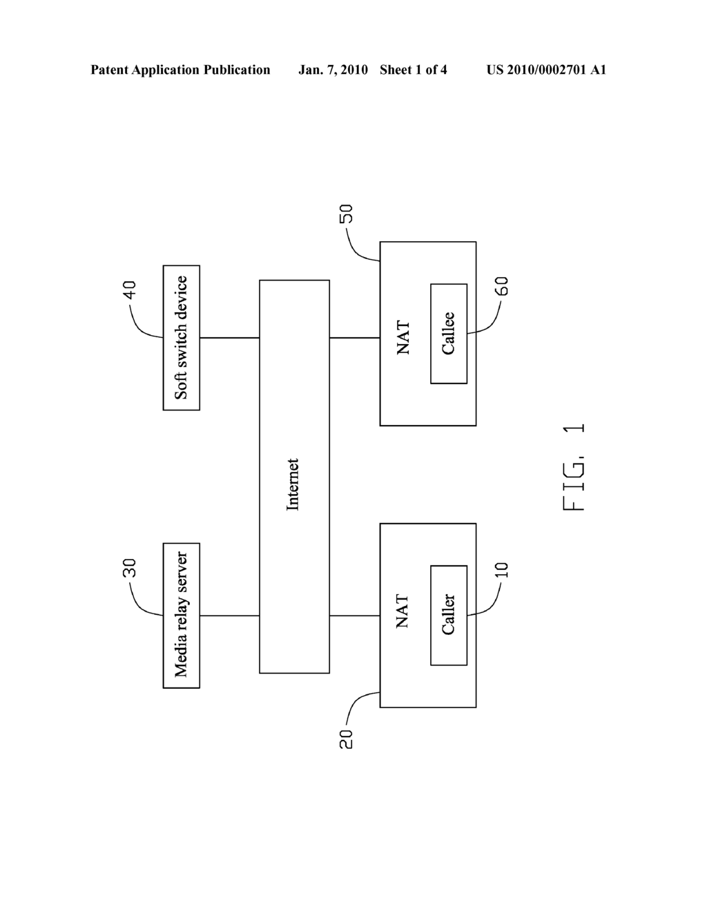 SYSTEM AND METHOD FOR MEDIA COMMUNICATION THROUGH NETWORK ADDRESS TRANSLATION - diagram, schematic, and image 02