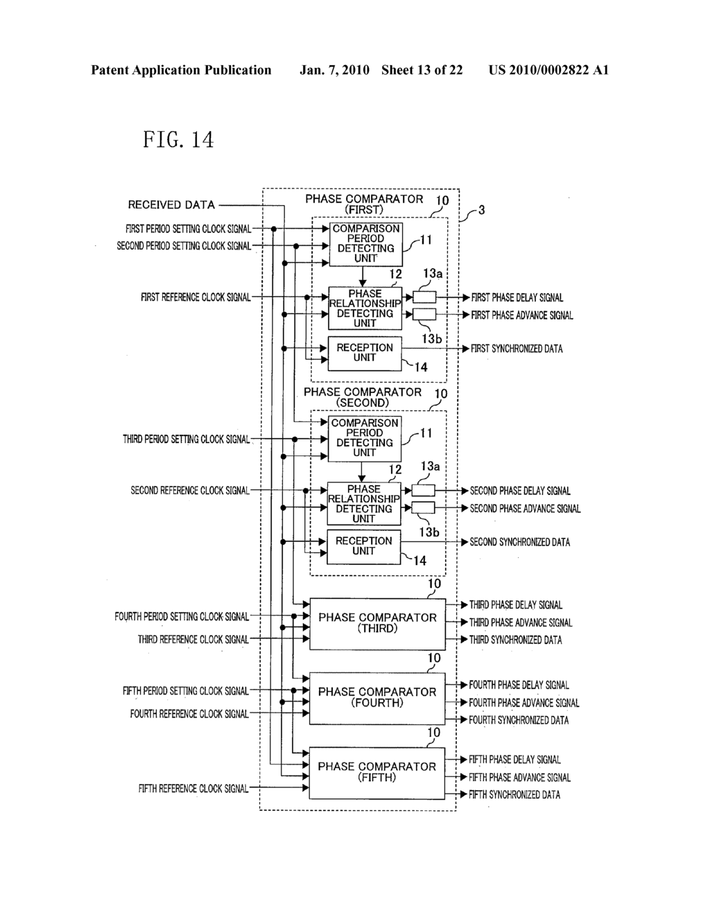 PHASE COMPARATOR, PHASE COMPARISON DEVICE, AND CLOCK DATA RECOVERY SYSTEM - diagram, schematic, and image 14