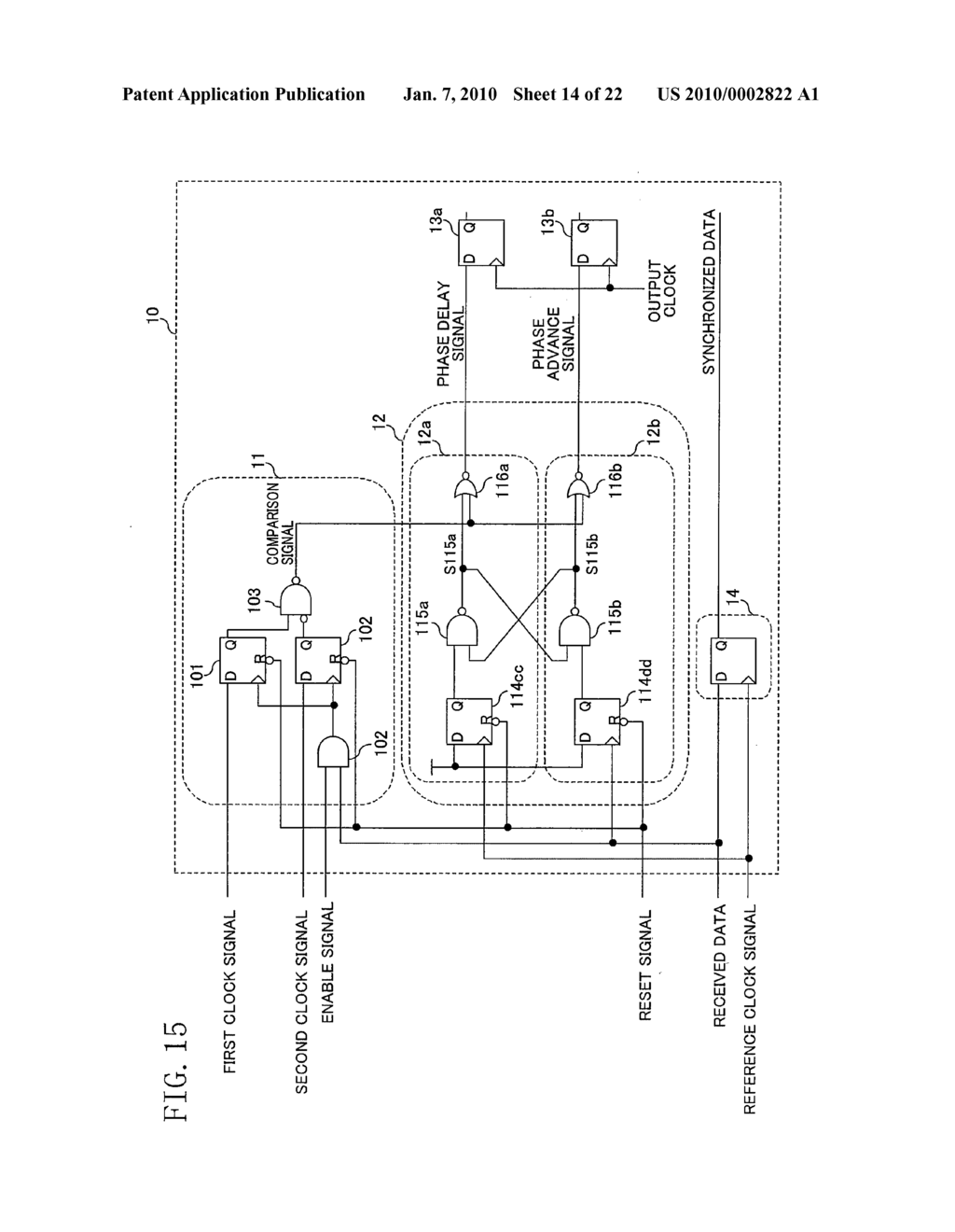 PHASE COMPARATOR, PHASE COMPARISON DEVICE, AND CLOCK DATA RECOVERY SYSTEM - diagram, schematic, and image 15