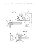 Control of the positional relationship between a sample collection instrument and a surface to be analyzed during a sampling procedure with image analysis diagram and image