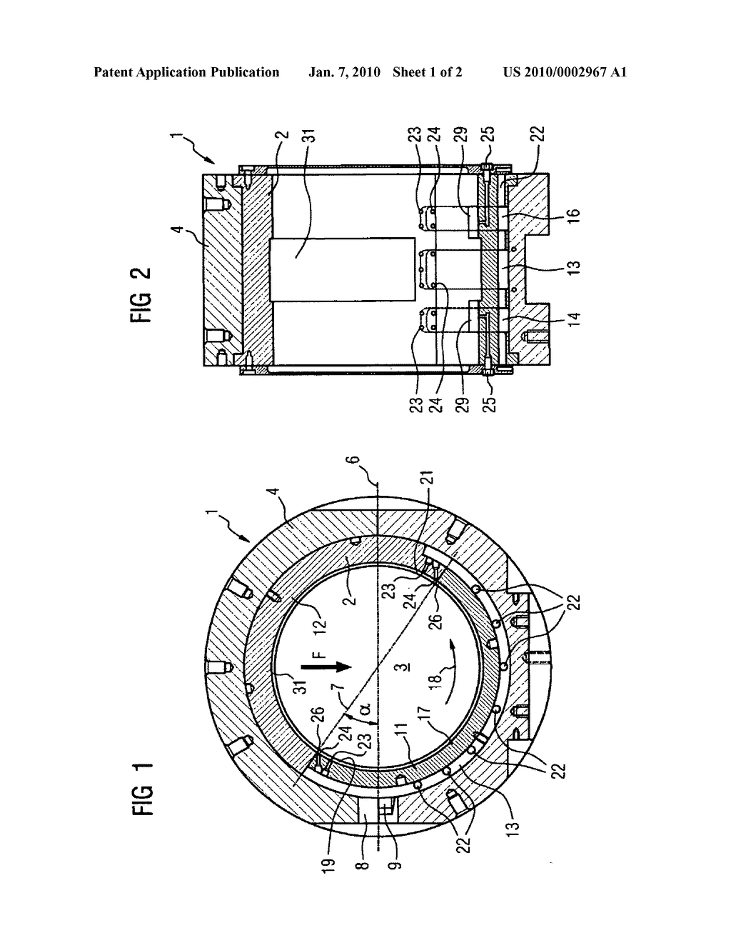 HYDRODYNAMIC RADIAL PLAIN BEARING WITH A VERY HIGH LOAD-BEARING CAPACITY OF LARGE TURBINE SETS - diagram, schematic, and image 02