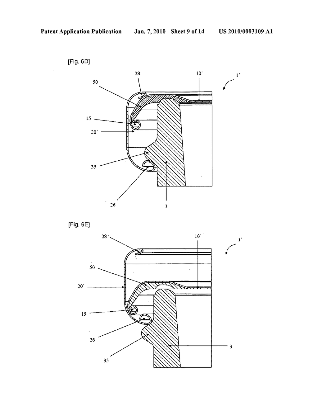 METHOD FOR PRODUCING SUCH A METAL CLOSURE WITH SEPERATE DISC AND RING FROM A SINGLE CLOSURE BLANK - diagram, schematic, and image 10