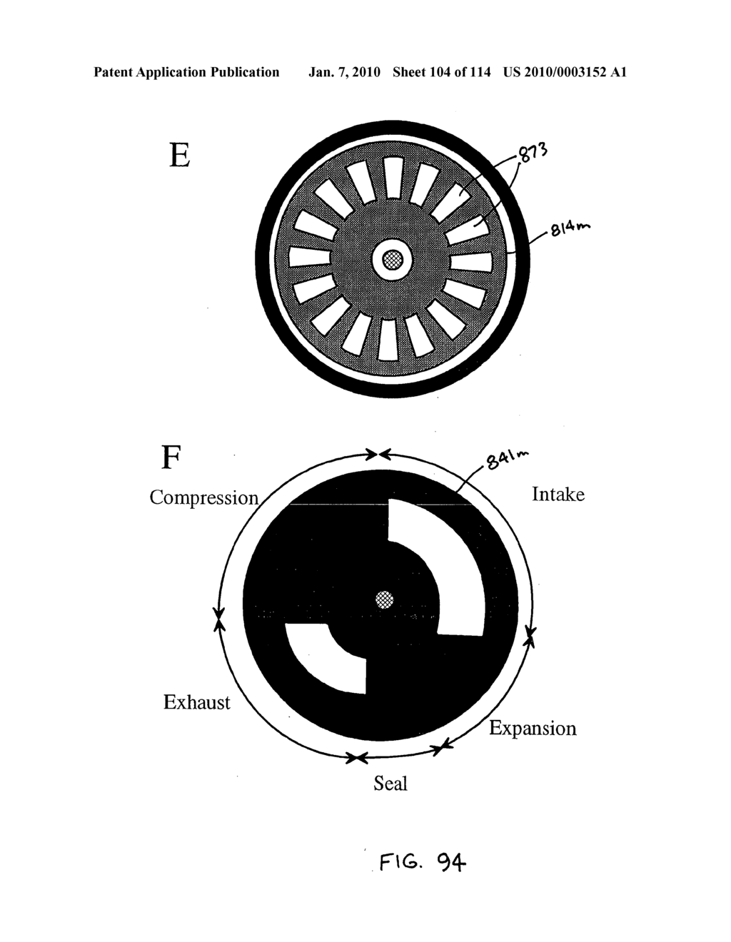 Gerotor apparatus for a quasi-isothermal brayton cycle engine - diagram, schematic, and image 105