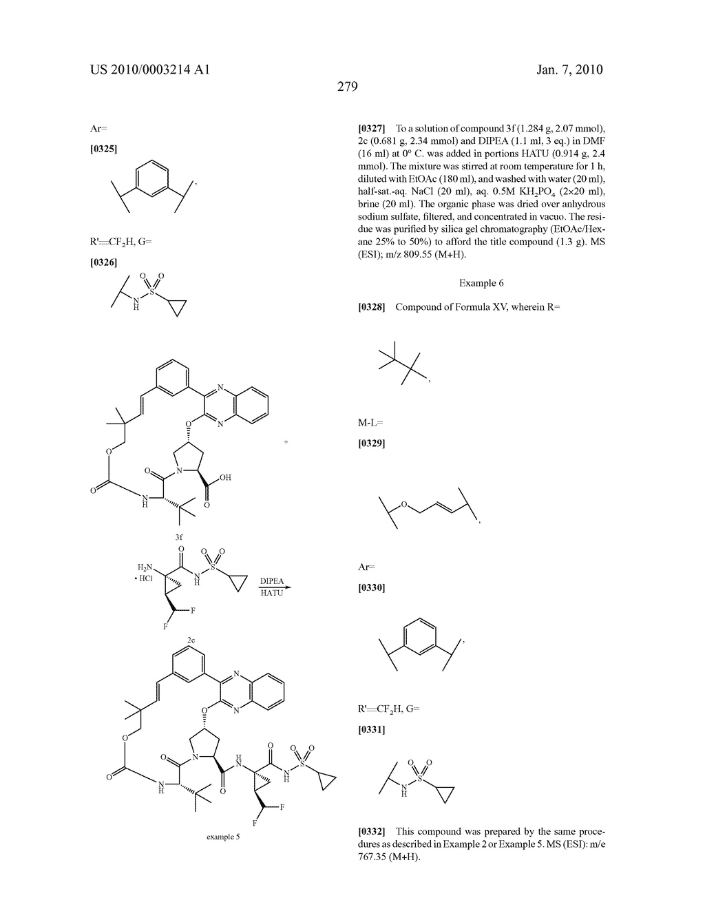 QUINOXALINE-CONTAINING COMPOUNDS AS HEPATITIS C VIRUS INHIBITORS - diagram, schematic, and image 280