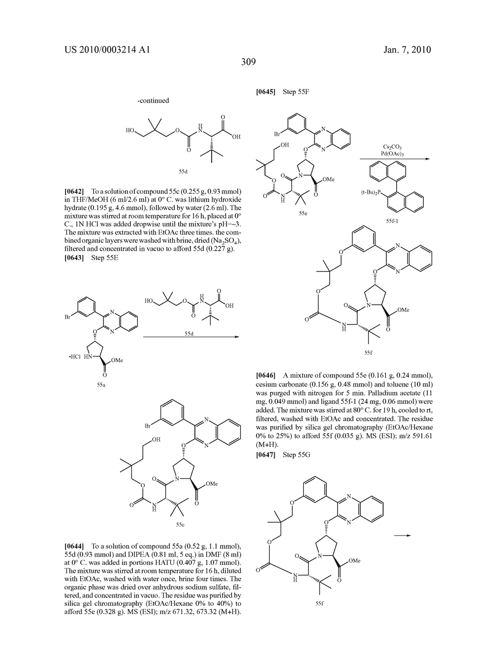 QUINOXALINE-CONTAINING COMPOUNDS AS HEPATITIS C VIRUS INHIBITORS - diagram, schematic, and image 310