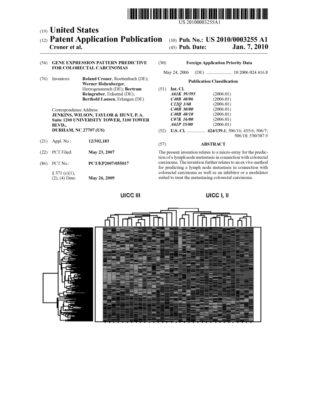 GENE EXPRESSION PATTERN PREDICTIVE FOR COLORECTAL CARCINOMAS - diagram, schematic, and image 01