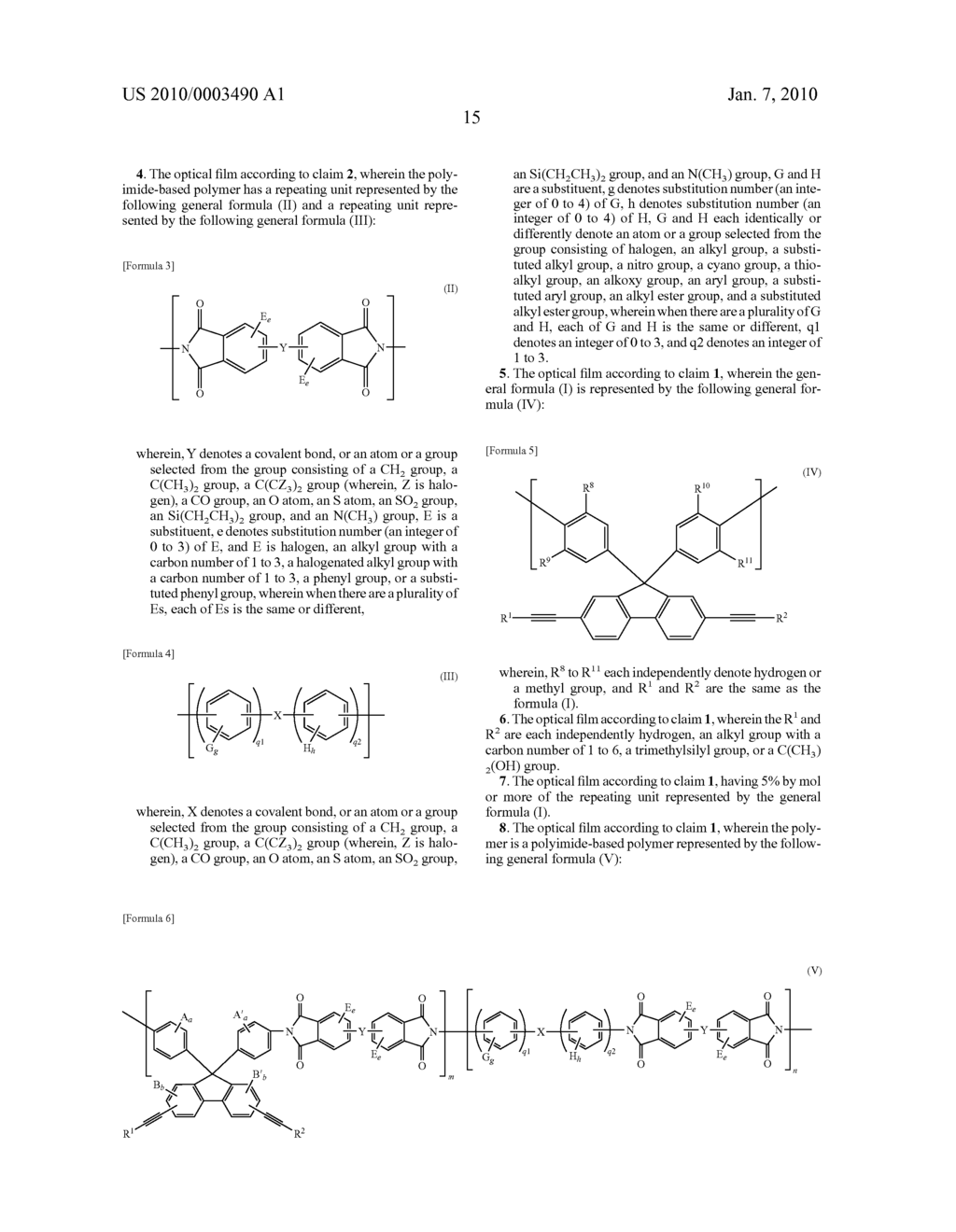 OPTICAL FILM, IMAGE DISPLAY DEVICE, DIETHYNYLFLUORENE, AND POLYMER THEREOF - diagram, schematic, and image 19