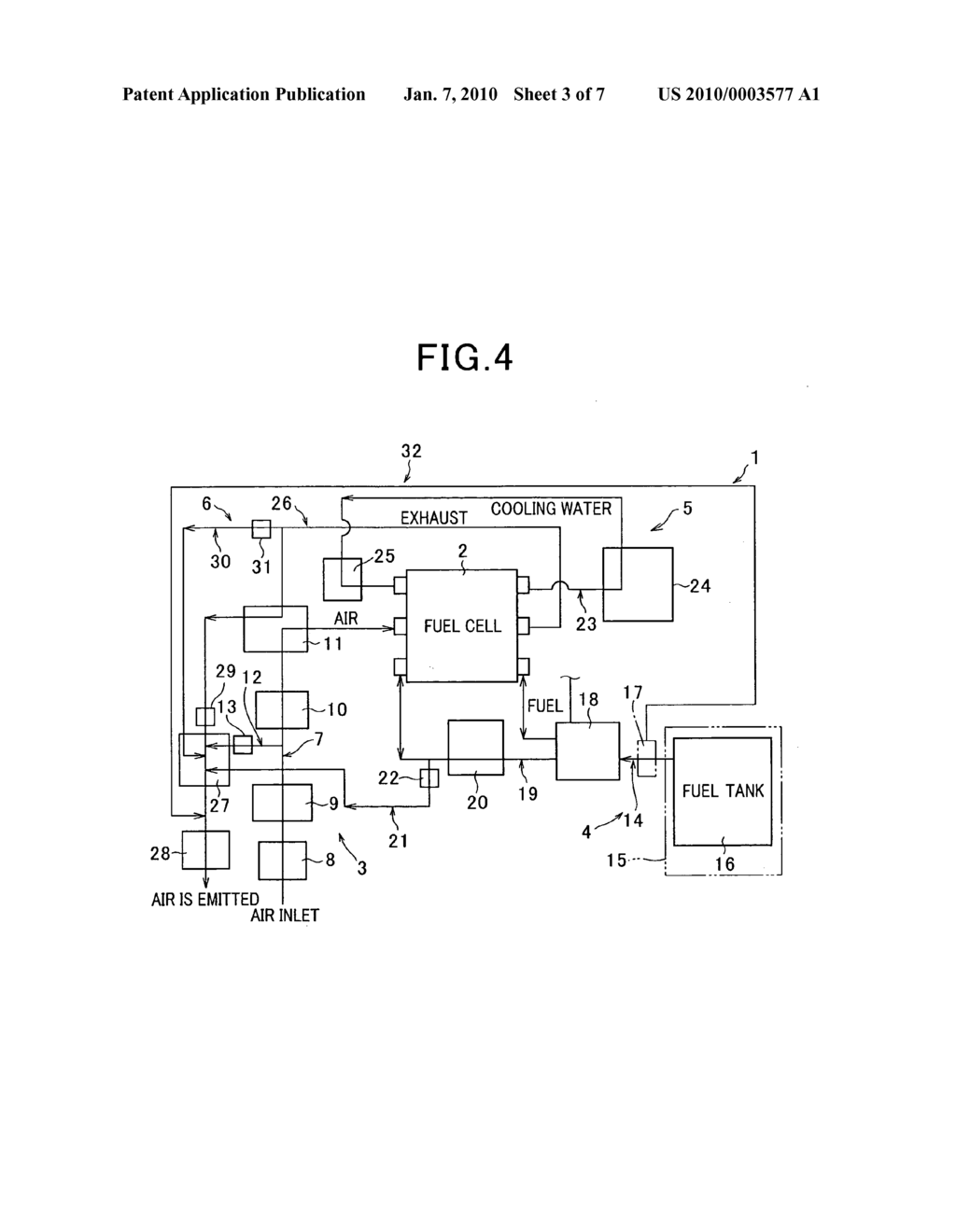 Fuel gas supplying apparatus for fuel cell system - diagram, schematic, and image 04