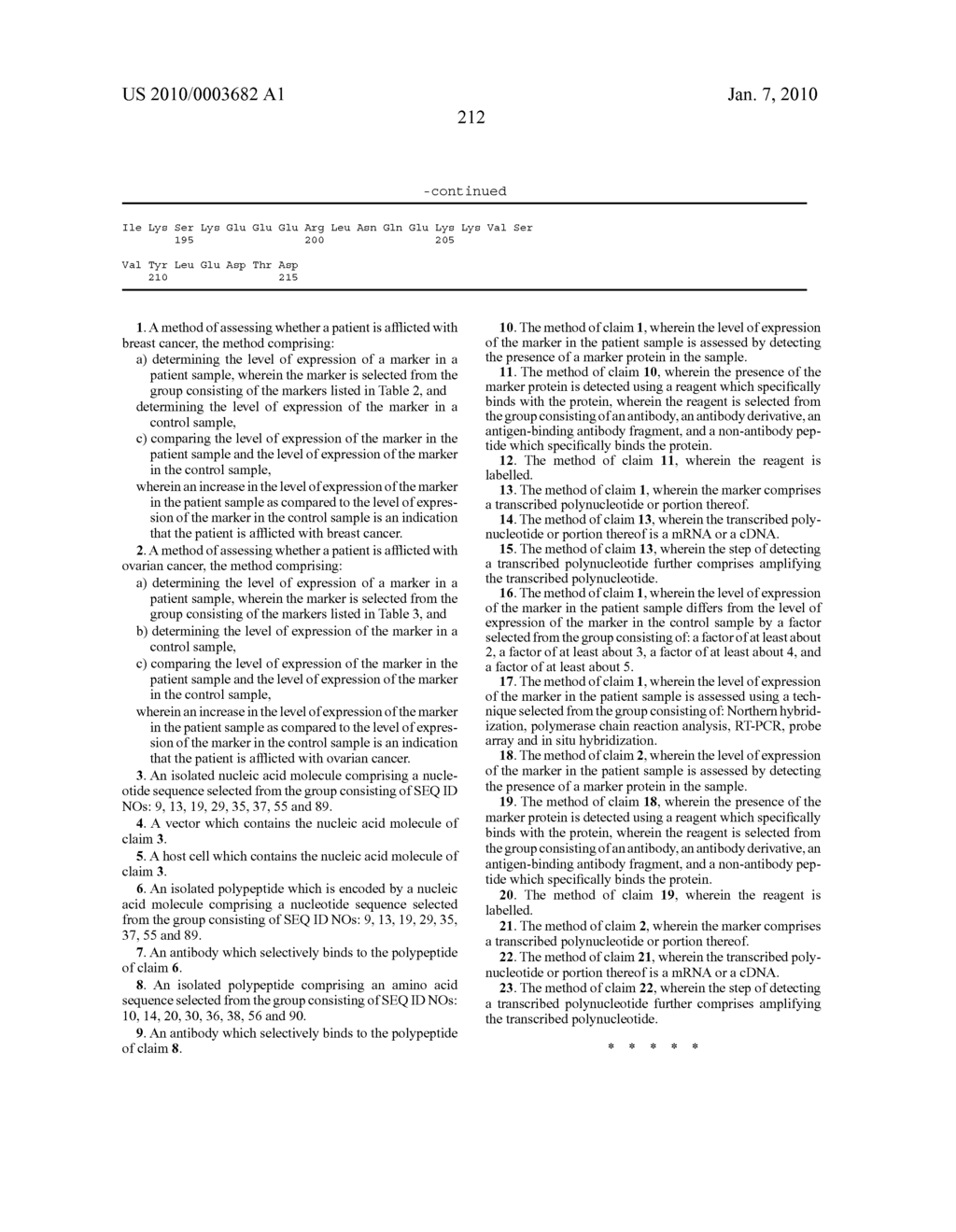 Compositions, kits, and methods for identification, assessment, prevention and therapy of breast and ovarian cancer - diagram, schematic, and image 213