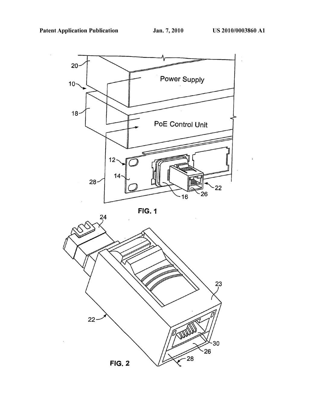 ASSEMBLY FOR PERMITTING POWER-OVER-INTERNET CONNECTION - diagram, schematic, and image 02