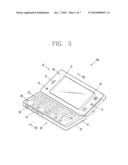 MOBILE TERMINAL WITH TILTING DISPLAY diagram and image