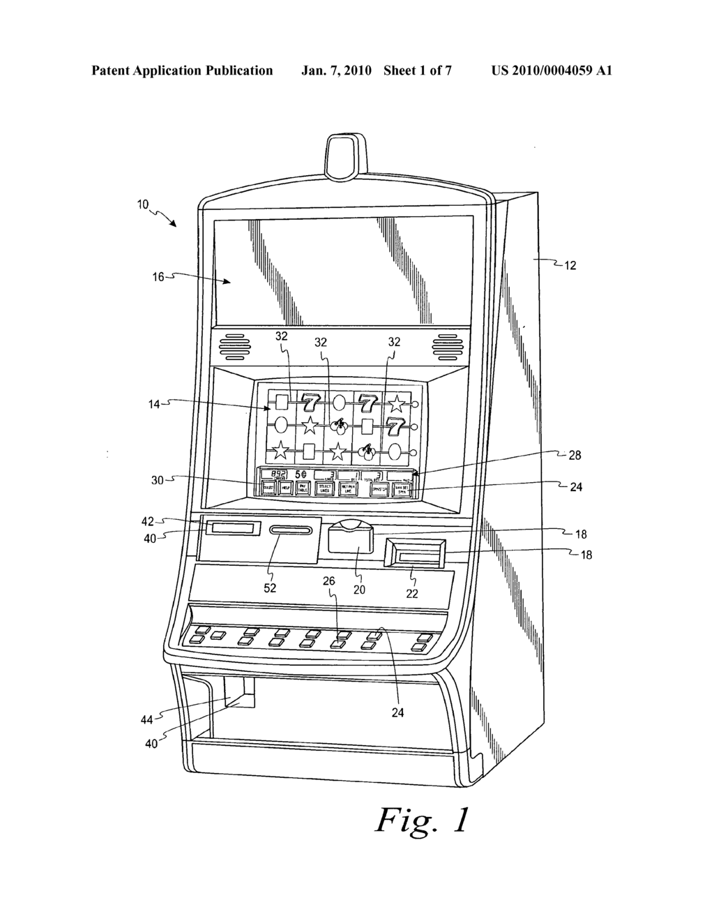 Gaming Machine With Color Changing Cabinet - diagram, schematic, and image 02