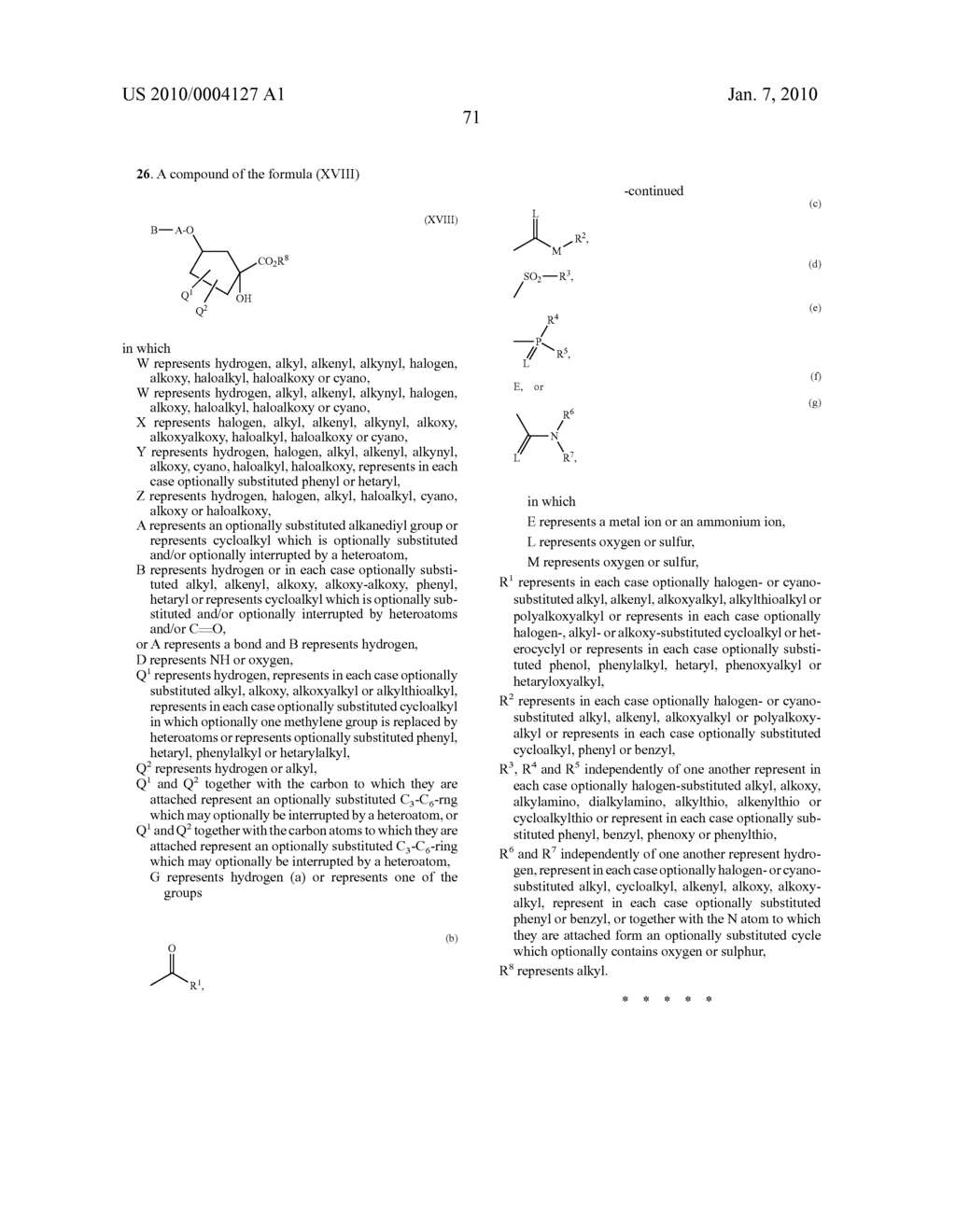 3'-ALKOXYSPIROCYCLOPENTYL-SUBSTITUTED TETRAMIC AND TETRONIC ACIDS - diagram, schematic, and image 72