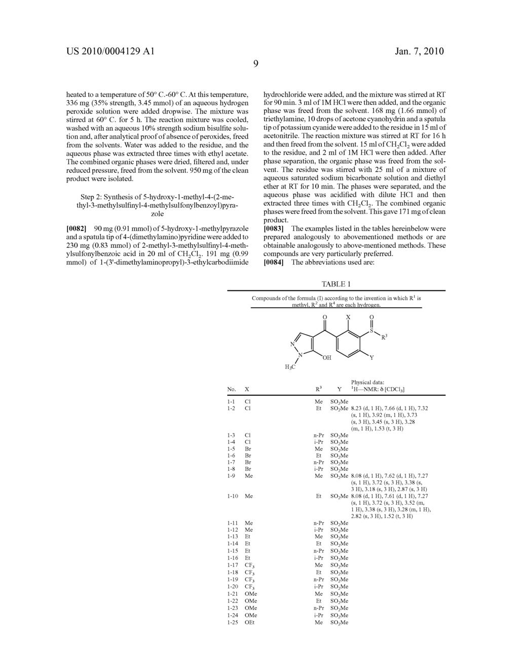 HERBICIDALLY ACTIVE 4-(3-ALKYLSULFINYLBENZOYL)PYRAZOLES - diagram, schematic, and image 10