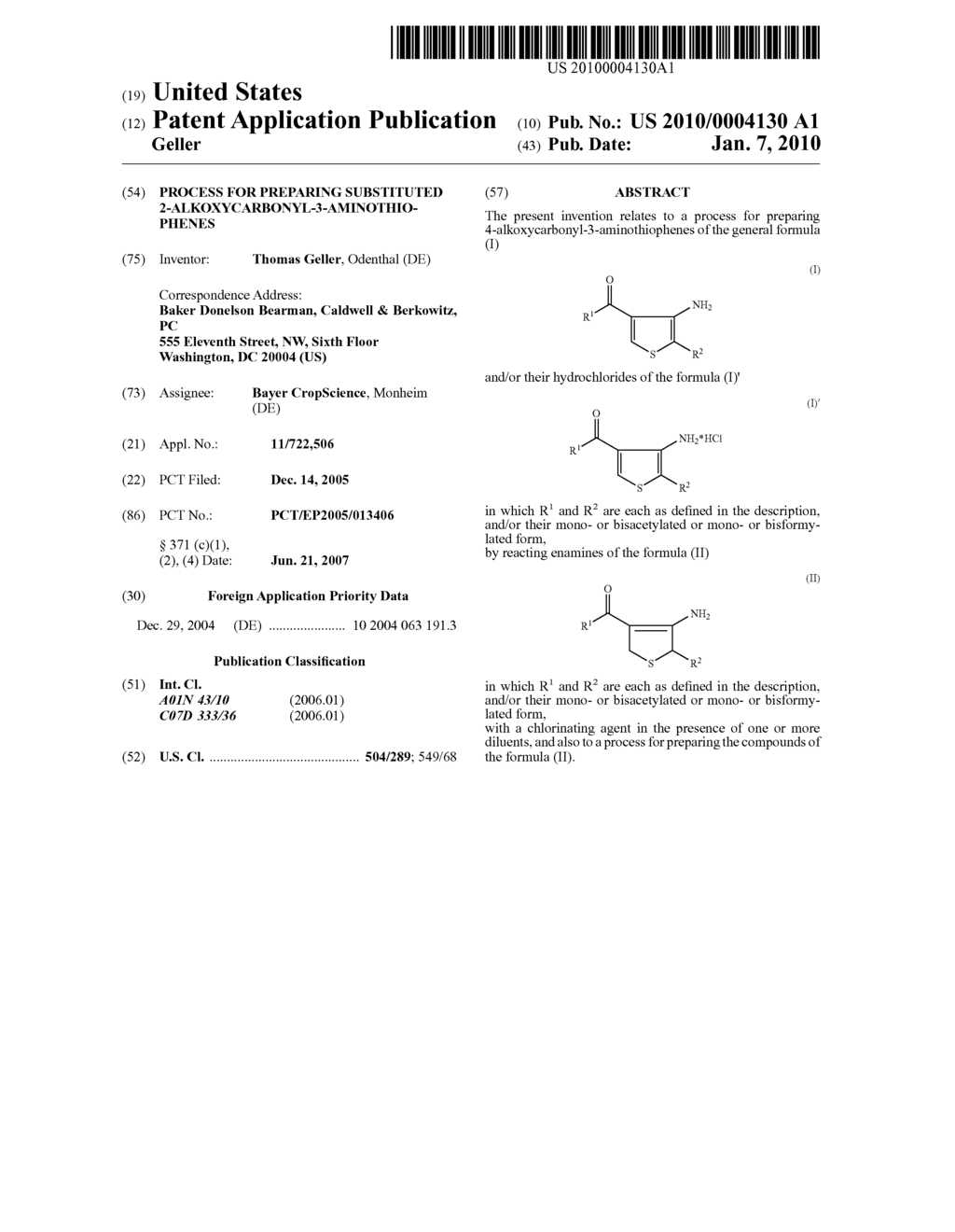 PROCESS FOR PREPARING SUBSTITUTED 2-ALKOXYCARBONYL-3-AMINOTHIOPHENES - diagram, schematic, and image 01