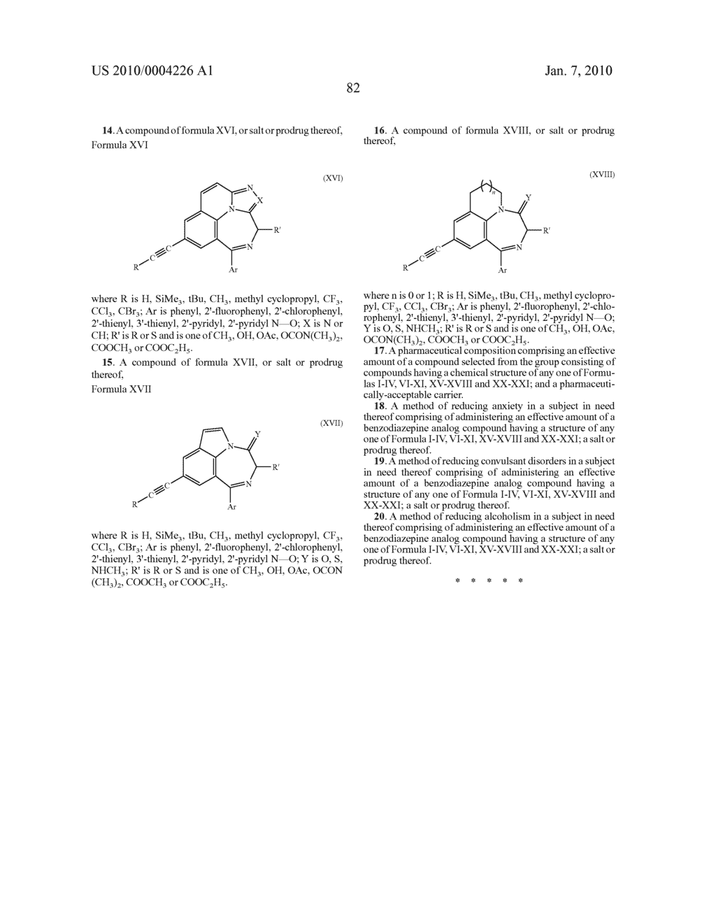 STEREOSPECIFIC ANXIOLYTIC AND ANTICONVULSANT AGENTS WITH REDUCED MUSCLE-RELAXANT, SEDATIVE-HYPNOTIC AND ATAXIC EFFECTS - diagram, schematic, and image 85