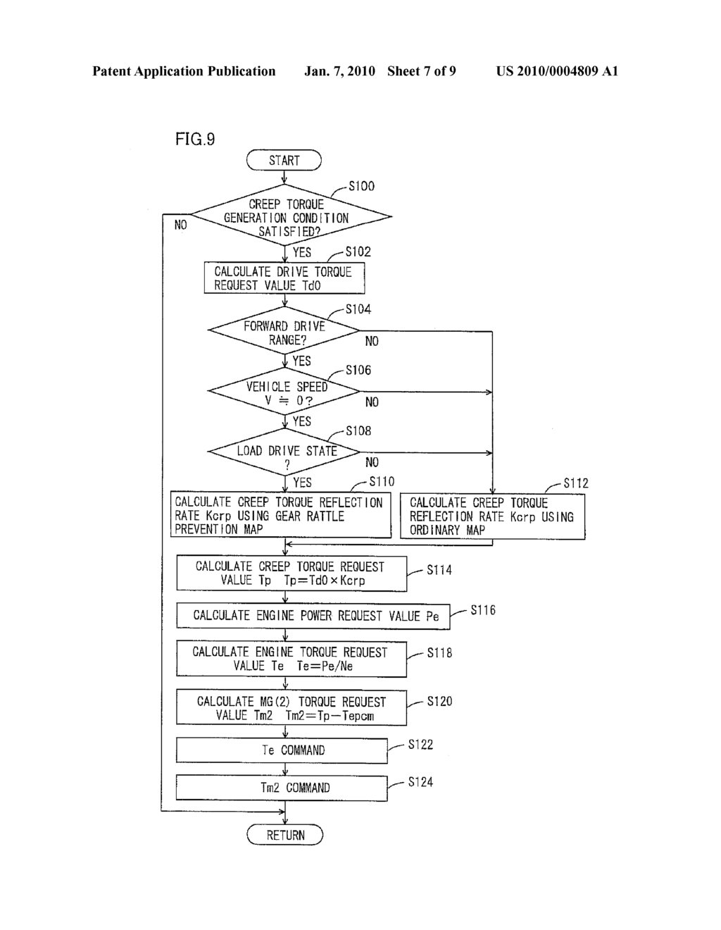 CONTROL DEVICE AND CONTROL METHOD OF HYBRID VEHICLE - diagram, schematic, and image 08