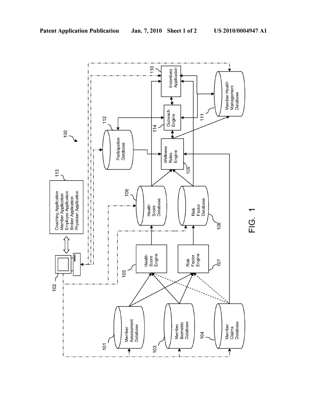 System and Method for Providing Health Management Services to a Population of Members - diagram, schematic, and image 02