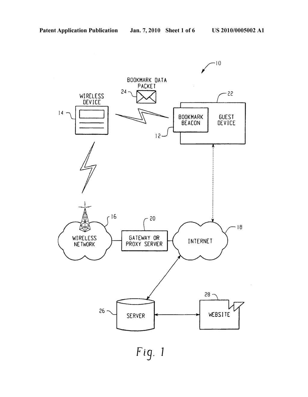 Bookmark Beacon System And Method - diagram, schematic, and image 02