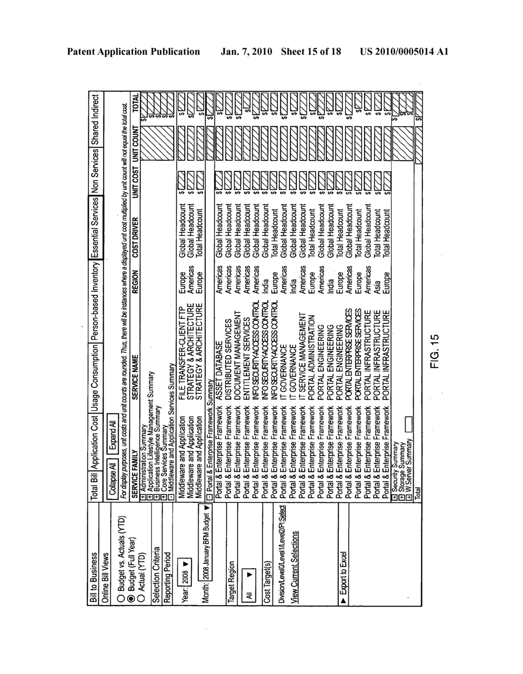 System and method for providing cost transparency to units of an organization - diagram, schematic, and image 16