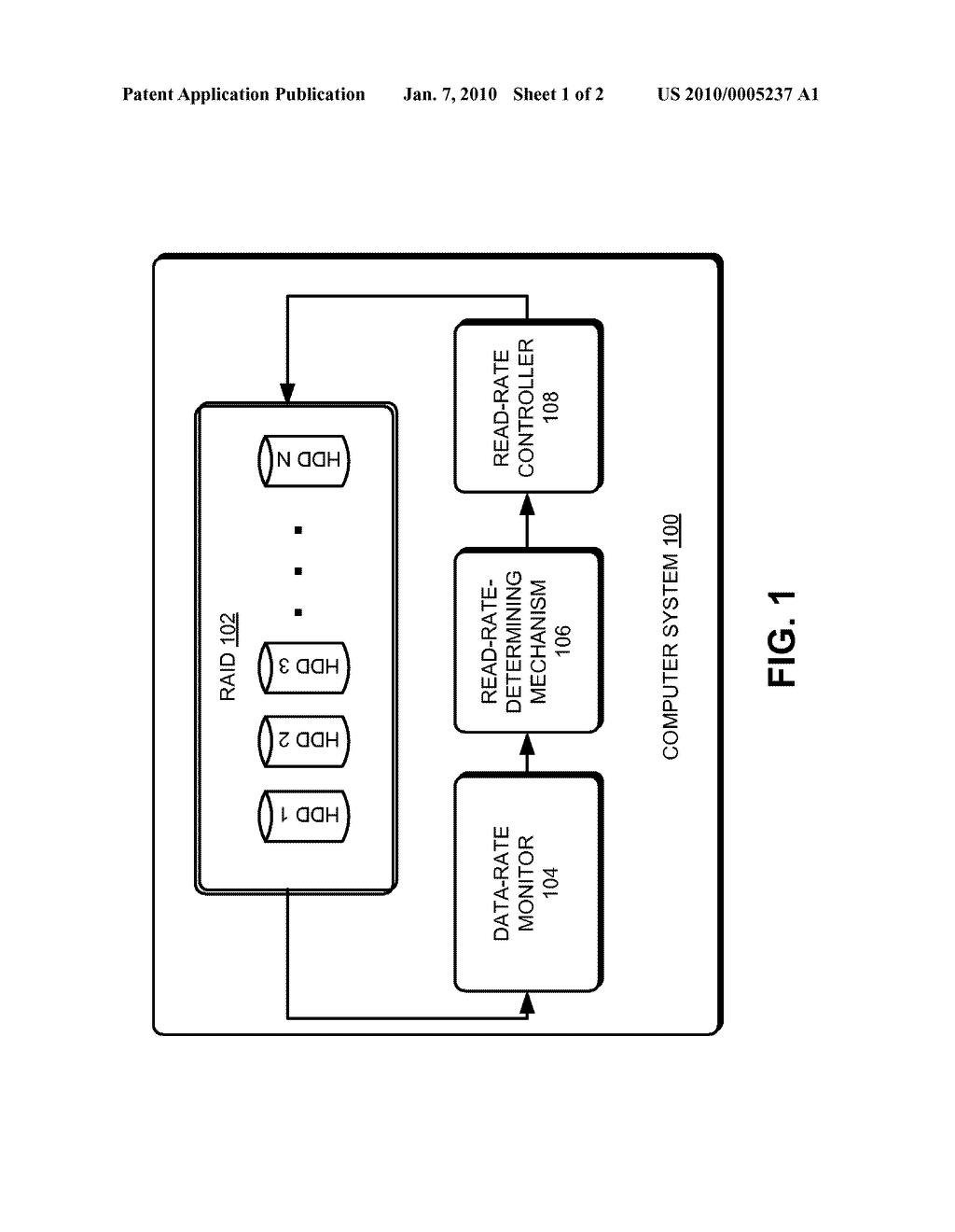 SCHEDULING READ OPERATIONS DURING DRIVE RECONSTRUCTION IN AN ARRAY OF REDUNDANT DISK DRIVES - diagram, schematic, and image 02