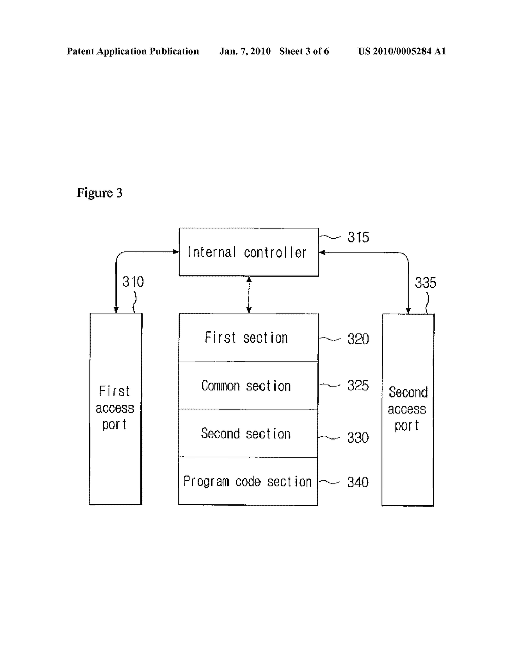 DEVICE HAVING SHARED MEMORY AND METHOD FOR TRANSFERRING CODE DATA - diagram, schematic, and image 04