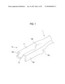 DEVICE FOR CONNECTING A FLAT WIPER BLADE TO WIPER ARMS diagram and image