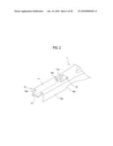 DEVICE FOR CONNECTING A FLAT WIPER BLADE TO WIPER ARMS diagram and image