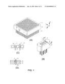 Conductive elastomeric and mechanical pin and contact system diagram and image