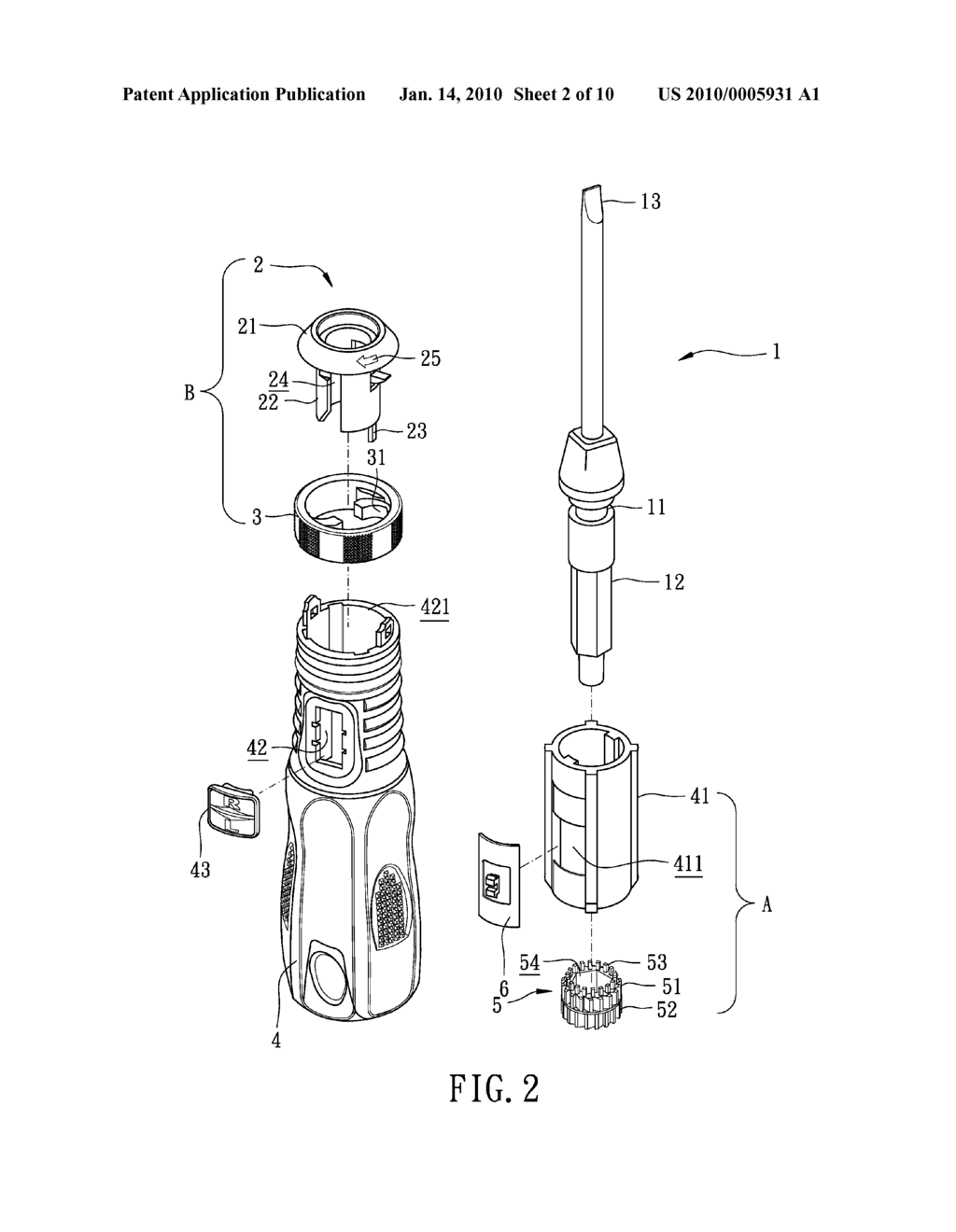 RATCHET SCREWDRIVER - diagram, schematic, and image 03