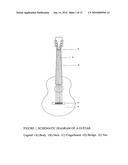 Compensated adjustable nut for a stringed instrument diagram and image