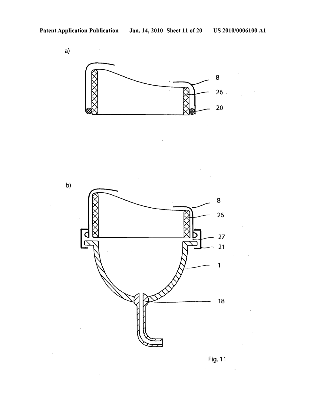 Gel filling for a patient interface and method for producing a patient interface with a gel filling - diagram, schematic, and image 12