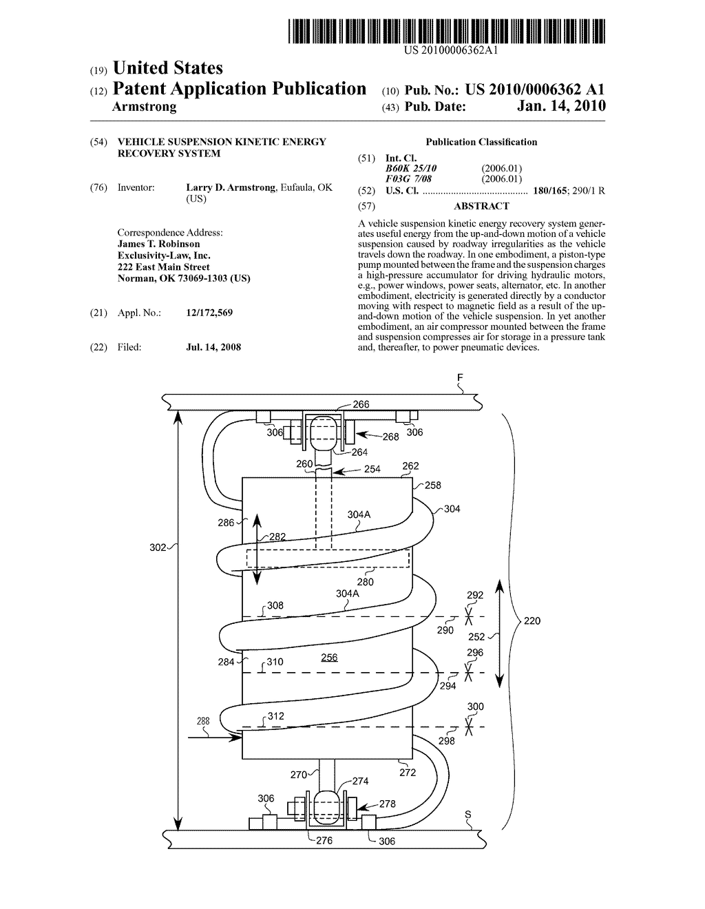 Vehicle Suspension Kinetic Energy Recovery System - diagram, schematic, and image 01