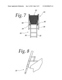 COLLAPSIBLE PLATFORM ASSEMBLY FOR AN EXTENSION LADDER diagram and image