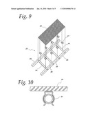 COLLAPSIBLE PLATFORM ASSEMBLY FOR AN EXTENSION LADDER diagram and image