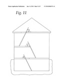 COLLAPSIBLE PLATFORM ASSEMBLY FOR AN EXTENSION LADDER diagram and image