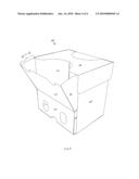 Drawer Front Container and Associated Container Blank diagram and image