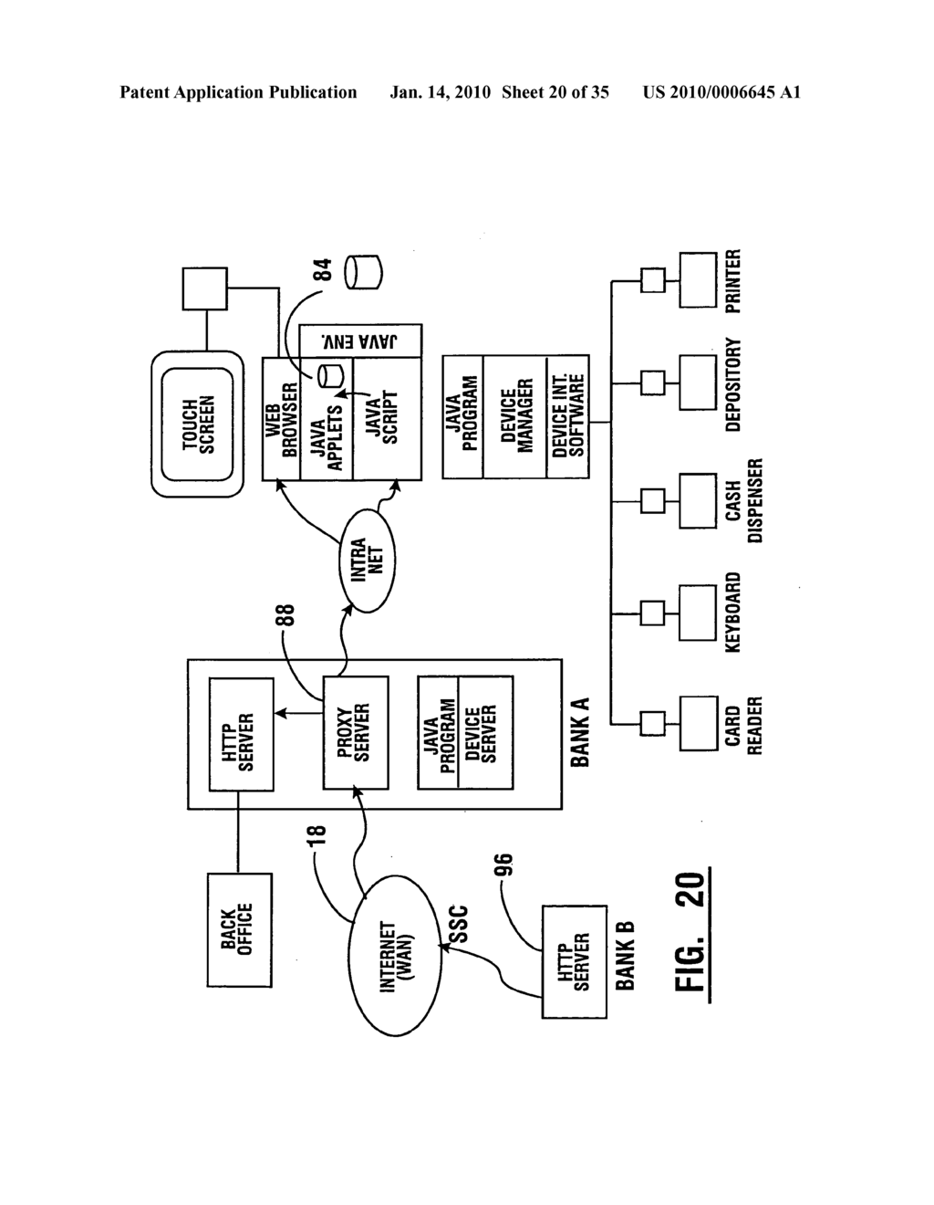 Method of authorizing automated banking machine use responsive to user data read from data bearing records - diagram, schematic, and image 21