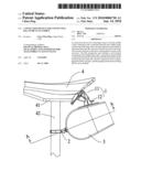 Connection device for connecting bag to bicycle saddle diagram and image