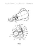 Connection device for connecting bag to bicycle saddle diagram and image