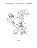 Connection device for connecting bag to bicycle saddle diagram and image