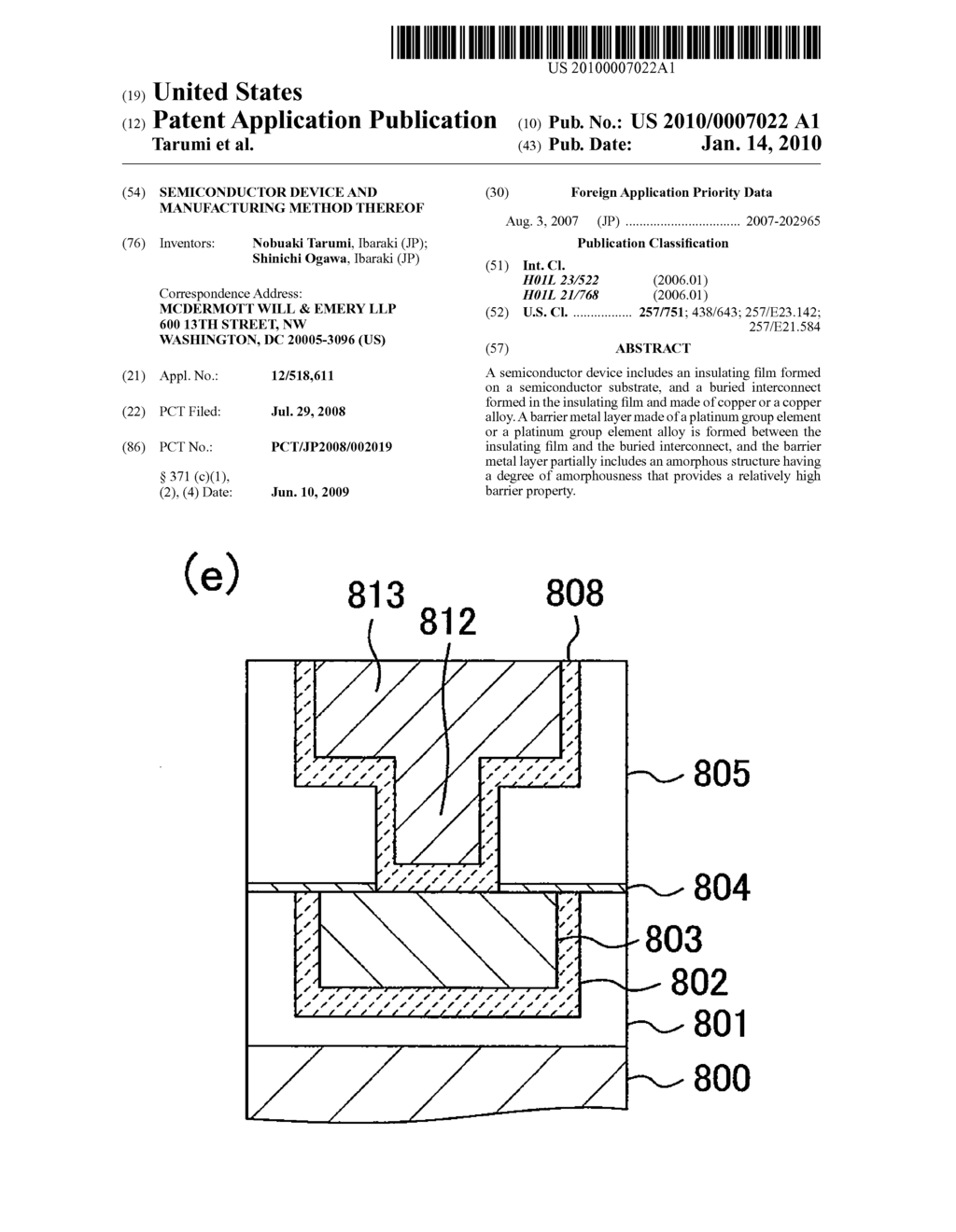 SEMICONDUCTOR DEVICE AND MANUFACTURING METHOD THEREOF - diagram, schematic, and image 01