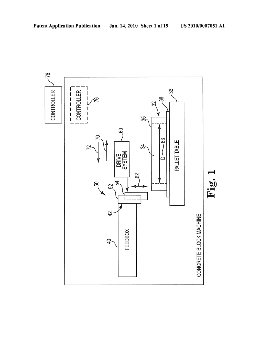 CONCRETE BLOCK MACHINE HAVING A CONTROLLABLE CUTOFF BAR - diagram, schematic, and image 02