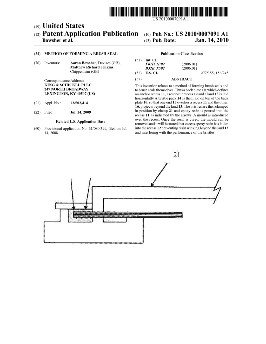  Method of Forming a Brush Seal - diagram, schematic, and image 01