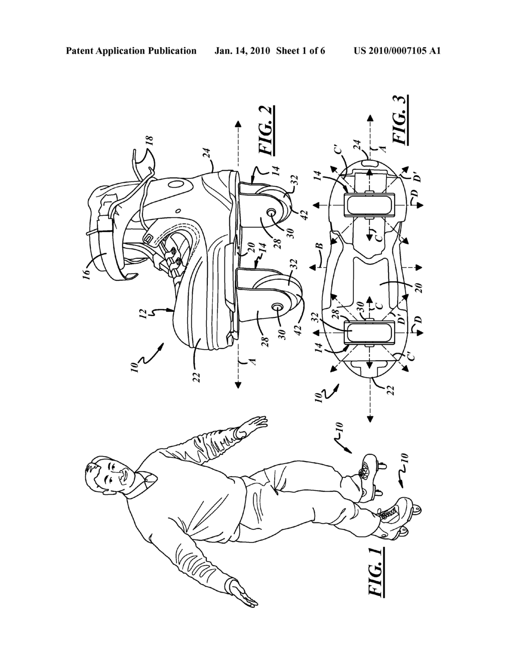 ROLLER SKATES WITH TRANSVERSE-ORIENTED WHEELS - diagram, schematic, and image 02