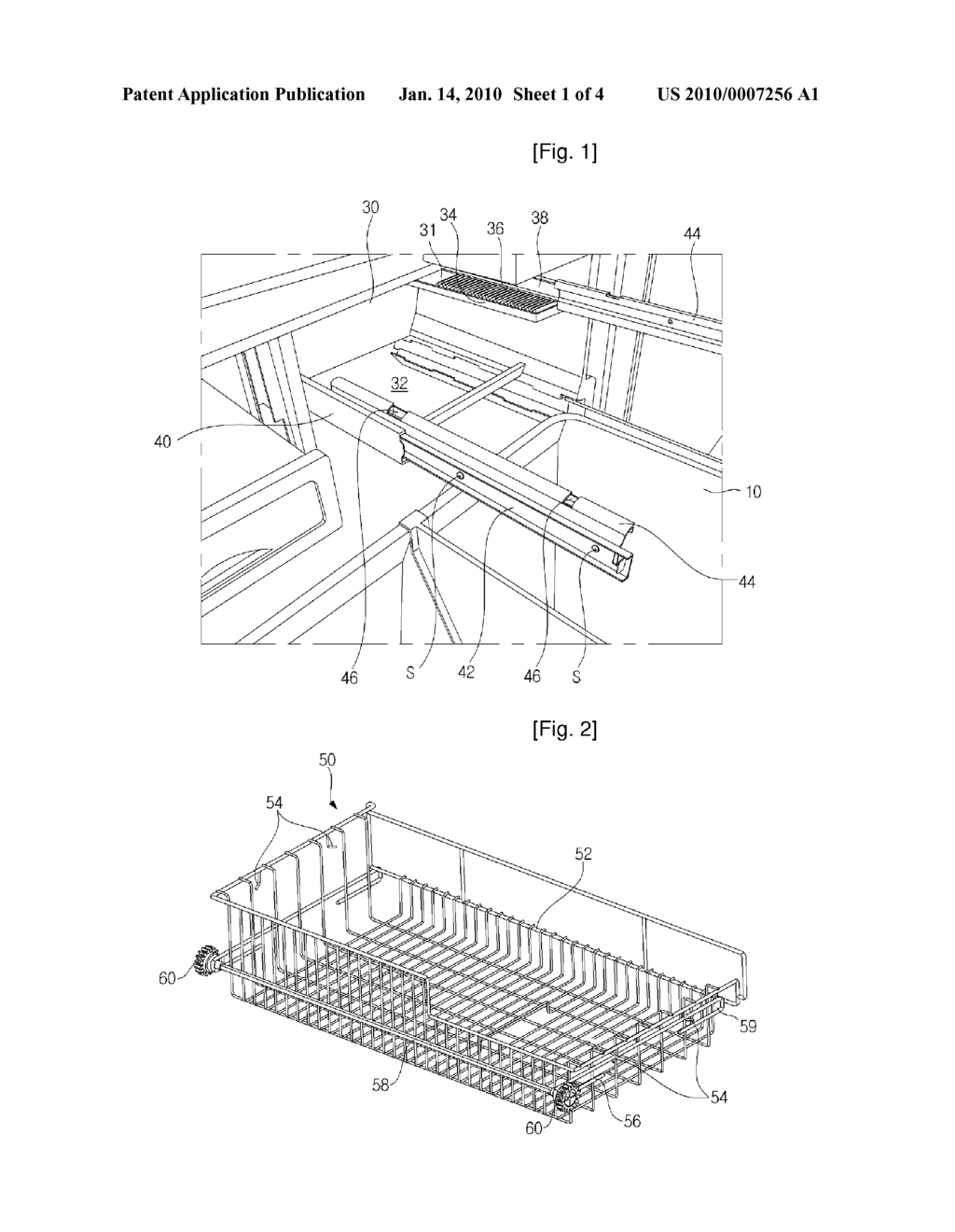 BASKET ASSEMBLY AND BASKET CARRIER FOR REFRIGERATOR - diagram, schematic, and image 02