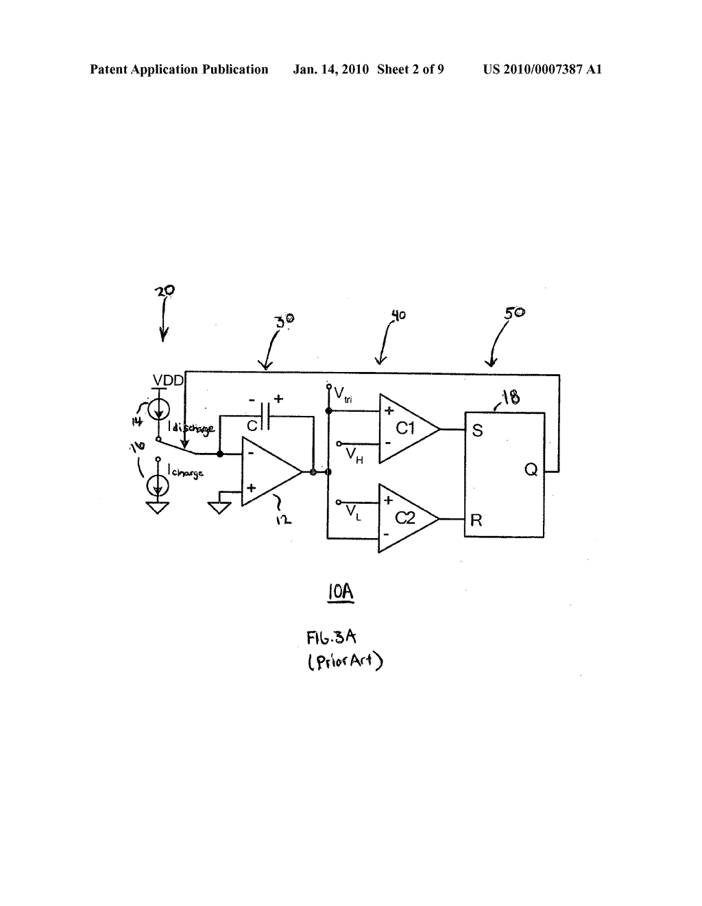 TRIANGULAR WAVE GENERATING CIRCUIT HAVING SYNCHRONIZATION WITH EXTERNAL CLOCK - diagram, schematic, and image 03